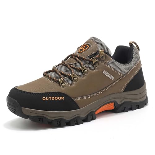 Wanderschuhe Herren - rutschfeste Sneaker Atmungsaktiv Hiking Shoes Trekkingschuhe Weite H Trailrunning Walkingschuhe Outdoor Schuhe Breite Füße Trekking Sportschuhe von Generisch