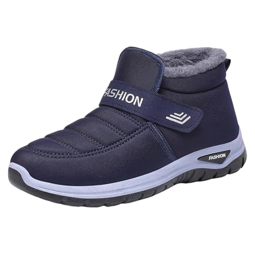 Wanderstiefel Damen Wasserdicht Schneestiefel Dickes Fleece Winterstiefel Rutschfeste Sohlen Wanderschuhe Sport Casual Outdoorschuhe Gemütlich Stiefeletten Weich Leicht Schlupfstiefel von Generisch