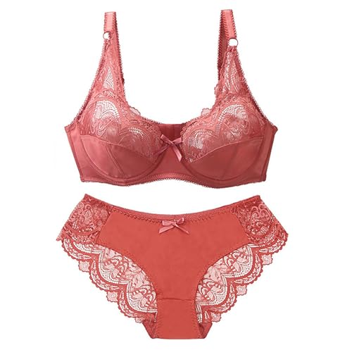 Warehouse Deal Fruehlingsangebote BH Set Damen Unterwäsche Set BH Und Slip Frauen Spitzen Push Up BH Set Große Größen Super Bequemer BH Dessous Set Reizwäsche Festival Must Haves Sommer Sale Damen von Generisch