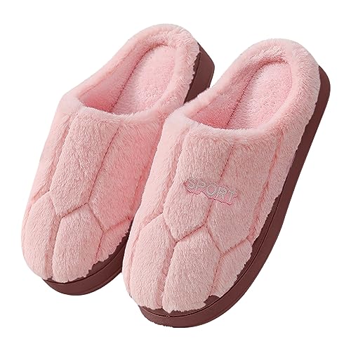 Warme Baumwolle Flache Haushalt Frauen Slipper Bequeme Pantoffeln Modische Damen Freizeitschuhe Schuhe Offene Ferse (36-37) von Generisch
