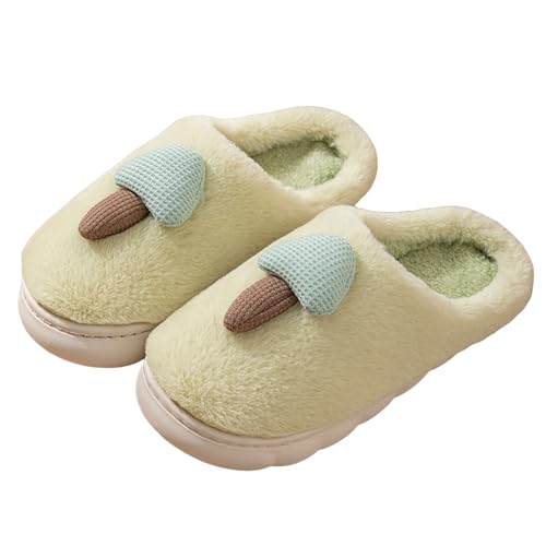 Warme Hausschuhe Damen, Gemütliche Pantoffeln mit Blumenmustern, Bequeme Kuschelslipper für Zuhause, Winter Pantoffeln mit Flauschiger Innenseite, Anti-Rutsch Hausschuhe für Küche, Schlafzimmer Warme Hausschuhe Damen, Gemütliche Pantoffeln mit Blumenmustern, Bequeme Kuschelslipper für Zuhause, Winter Pantoffeln mit Flauschiger Innenseite, Anti-Rutsch Hausschuhe für Küche, Schlafzimmer von Generisch