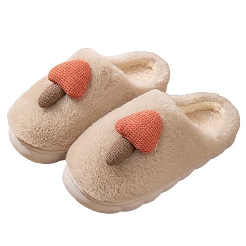 Warme Hausschuhe Damen, Gemütliche Pantoffeln mit Blumenmustern, Bequeme Kuschelslipper für Zuhause, Winter Pantoffeln mit Flauschiger Innenseite, Anti-Rutsch Hausschuhe für Küche, Schlafzimmer Warme Hausschuhe Damen, Gemütliche Pantoffeln mit Blumenmustern, Bequeme Kuschelslipper für Zuhause, Winter Pantoffeln mit Flauschiger Innenseite, Anti-Rutsch Hausschuhe für Küche, Schlafzimmer von Generisch