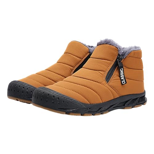 Warme Plüschschuhe aus Baumwolle, rutschfeste Stiefel, Fünf-Finger, Baumwoll-Schuh, Outdoor-Sportschuhe, Wanderschuhe, Herren-Sneaker, beige, 5.5 UK 3X-Narrow Warme Plüschschuhe aus Baumwolle, rutschfeste Stiefel, Fünf-Finger, Baumwoll-Schuh, Outdoor-Sportschuhe, Wanderschuhe, Herren-Sneaker, beige, 5.5 UK 3X-Narrow von Generisch