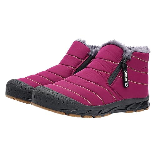 Warme Plüschschuhe aus Baumwolle, rutschfeste Stiefel, Fünf-Finger, Baumwoll-Schuh, Outdoor-Sportschuhe, Wanderschuhe, Herren-Sneaker, rot, 8 UK 3X-Narrow Warme Plüschschuhe aus Baumwolle, rutschfeste Stiefel, Fünf-Finger, Baumwoll-Schuh, Outdoor-Sportschuhe, Wanderschuhe, Herren-Sneaker, rot, 8 UK 3X-Narrow von Generisch