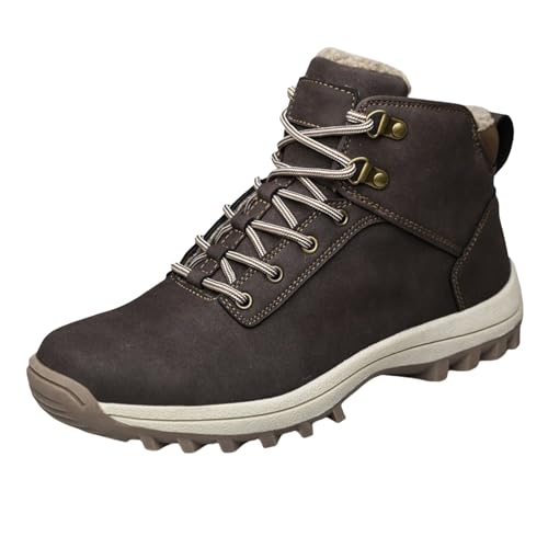 Warme Winterschuhe Herren Damen Winterstiefel Outdoor Winterboots Gefüttert Schneestiefel Verschleißfest Arbeitsschuhe Wasserdicht Wanderstiefel Damenstiefel & Stiefeletten von Generisch
