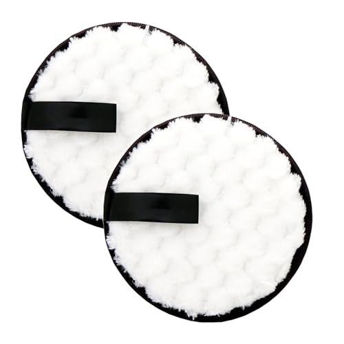 Waschbar Abschminkpads | Make-up Entferner Pads | Mikrofaser Runde Weiche Gesichtsreinigung Puffs | Waschbar und Wiederverwendbar Doppelseitige Make-up Pads | Einfaches Entfernen von Make-up (4) von Generisch