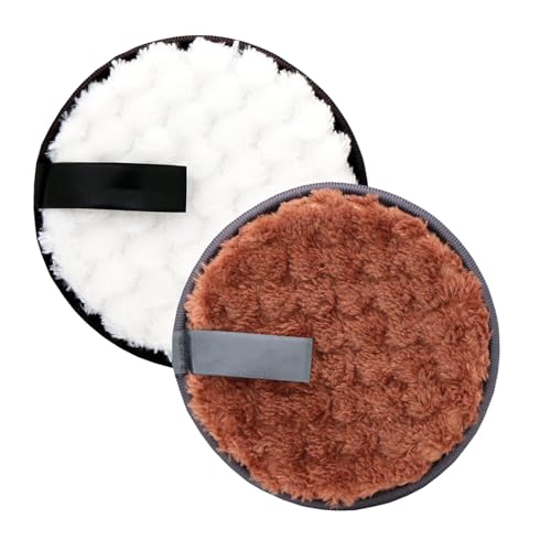 Waschbar Abschminkpads | Make-up Entferner Pads | Mikrofaser Runde Weiche Gesichtsreinigung Puffs | Waschbar und Wiederverwendbar Doppelseitige Make-up Pads | Einfaches Entfernen von Make-up (4) von Generisch