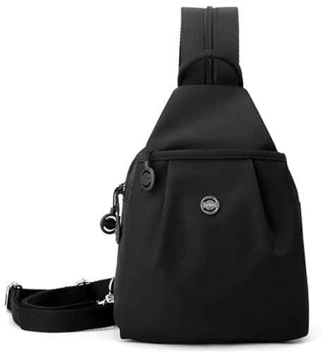 Wasserdichte 2-Wege-Pendlertasche, Reise-Diebstahl, leichte Handtasche, stilvolle effiziente Aufbewahrung, Geldbörse mit verstellbarem Riemen, Schwarz , One size von Generisch