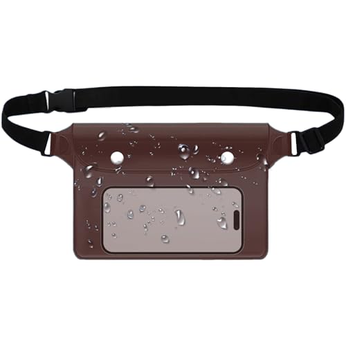 Wasserdichte Hüfttasche, wasserdichte Bauchtasche, Handy- und Reisepass-Geldbörse, Trockenschutz für Bootfahren, Schwimmen, Schnorcheln, Kajakfahren, , Pool und Reisen, Schwarz , Refer to von Generisch