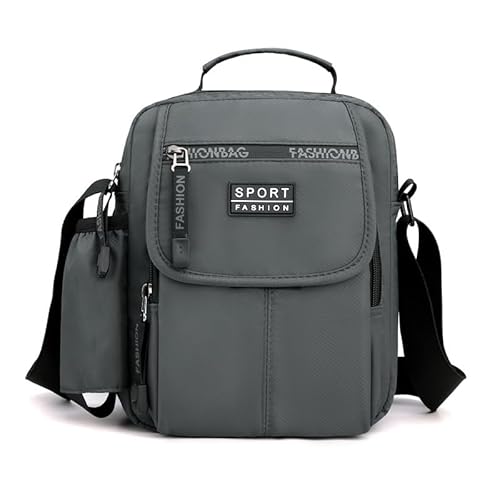 Wasserdichte Kuriertasche für Herren, mehrere Fächer, Nylon, Crossbody-Tasche für Reisen oder den täglichen Gebrauch, leichte, langlebige Freizeittasche mit verstellbarem Riemen und stilvollen Wasserdichte Kuriertasche für Herren, mehrere Fächer, Nylon, Crossbody-Tasche für Reisen oder den täglichen Gebrauch, leichte, langlebige Freizeittasche mit verstellbarem Riemen und stilvollen von Generisch