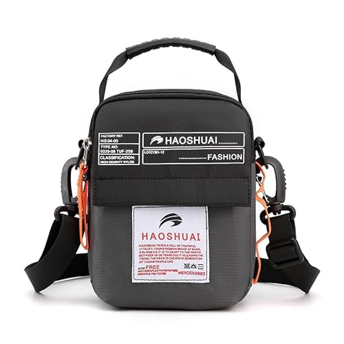 Wasserdichte Nylon-Umhängetasche für Damen und Herren, modische Outdoor-Reisetasche mit Reißverschlusstasche, leichte Alltagstasche für Sport, Arbeit oder Pendeln, Grau 6, Einheitsgröße Wasserdichte Nylon-Umhängetasche für Damen und Herren, modische Outdoor-Reisetasche mit Reißverschlusstasche, leichte Alltagstasche für Sport, Arbeit oder Pendeln, Grau 6, Einheitsgröße von Generisch