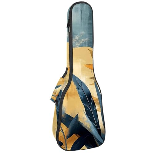 Wasserdichte Ukulelen-Tasche, robuste 58,4 cm Ukulelen-Gigbag mit Stauraum und Griff, Aquarell-abstrakte Spritzfarbe Textur, Mehrfarbig 03, 25.9x9x3.1in/66x23x8cm, Taschen-Organizer von Generisch