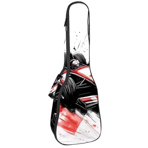 Wasserdichte Ukulelen-Tasche, robuste 58,4 cm Ukulelen-Gigbag mit Stauraum und Griff, Rennwagen mit karierter Flagge und Rennstrecke, Mehrfarbig 03, 25.9x9x3.1in/66x23x8cm, Taschen-Organizer Wasserdichte Ukulelen-Tasche, robuste 58,4 cm Ukulelen-Gigbag mit Stauraum und Griff, Rennwagen mit karierter Flagge und Rennstrecke, Mehrfarbig 03, 25.9x9x3.1in/66x23x8cm, Taschen-Organizer von Generisch