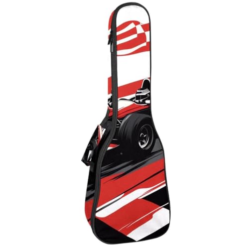 Wasserdichte Ukulelen-Tasche, robuste 58,4 cm Ukulelen-Gigbag mit Stauraum und Griff, Rennwagen mit karierter Flagge und Rennstrecke, Multicolor 01, 25.9x9x3.1in/66x23x8cm, Taschen-Organizer Wasserdichte Ukulelen-Tasche, robuste 58,4 cm Ukulelen-Gigbag mit Stauraum und Griff, Rennwagen mit karierter Flagge und Rennstrecke, Multicolor 01, 25.9x9x3.1in/66x23x8cm, Taschen-Organizer von Generisch