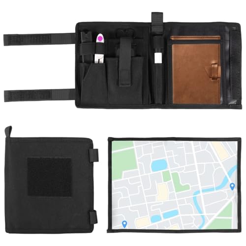 Wasserdichte faltbare Kartenhülle, multifunktionale Tasche mit Stifthaltern zum Wandern, transparenter PVC-Kartenschutz für Outdoor-Navigation von Generisch