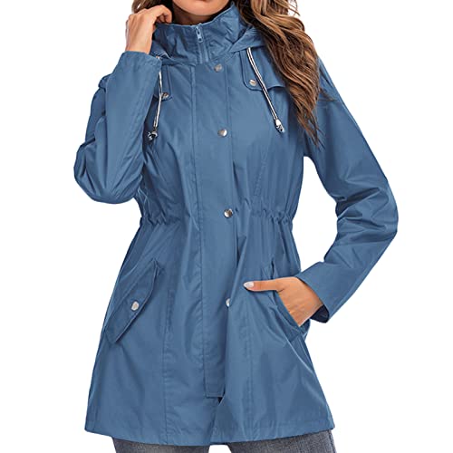 Damen Bekleidung Mäntel Regenjacken und Trenchcoats Aniston CASUAL Trenchcoat in Blau 