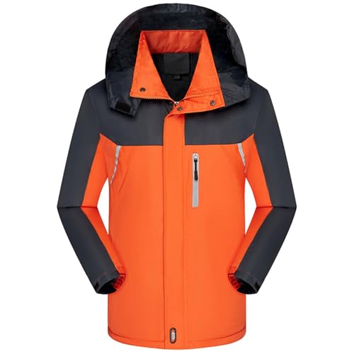 Wasserdichter Mantel für Damen, Übergröße, hohe Sichtbarkeit, Softshell-Jacke, wasserdicht, Winter-Regenmantel, Kapuzenjacke, Fleece-Jacken mit Taschen, Mantel, durchgehender Reißverschluss mit Wasserdichter Mantel für Damen, Übergröße, hohe Sichtbarkeit, Softshell-Jacke, wasserdicht, Winter-Regenmantel, Kapuzenjacke, Fleece-Jacken mit Taschen, Mantel, durchgehender Reißverschluss mit von Generisch