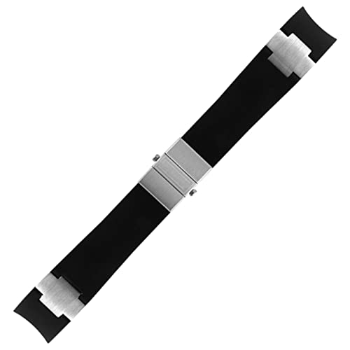 Wasserdichtes Uhrenarmband für Ulysse Nardin, Silikon-Gummi-Uhrenarmband, Sport-Armband, Ersatzzubehör, Teile, 22 mm, A von Generisch