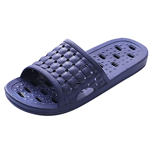 Wasserfeste Duschschuhe | Badelatschen Herren Leicht Dünne Sohle Hausschuhe Wasserfiltration Slides Praxis-Bequem Badeschlappen Rutschfester Pantoffelen Anti-Geruch Schlappen Offene Zehe Slipper von Generisch