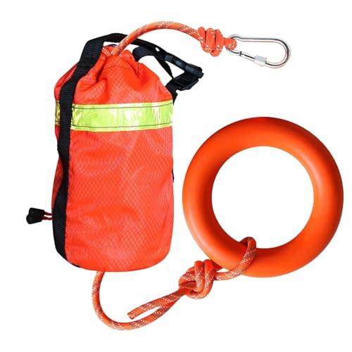 Wasserrettungs-Wurftasche – Wurftasche mit Seil | 16 m reflektierendes Seil für Wasserrettung | reflektierende Sicherheitsausrüstung mit Handring | schwimmende Taschen für Kajakfahren, schwimmendes Wasserrettungs-Wurftasche – Wurftasche mit Seil | 16 m reflektierendes Seil für Wasserrettung | reflektierende Sicherheitsausrüstung mit Handring | schwimmende Taschen für Kajakfahren, schwimmendes von Generisch