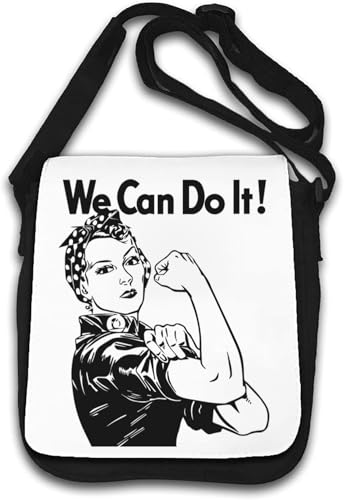 We Can Do It Feminist Graphic Umhängetasche Weiß von Generisch