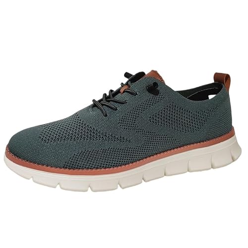 Wearbreeze Breeze Schuhe Herren Schnürschuhe Elegante und Leichte Sneakers für Bequemes Gehen Freizeitkleid Tennisschuhe Atmungsaktive Mesh Netz-Sneaker für Business Freizeit von Generisch