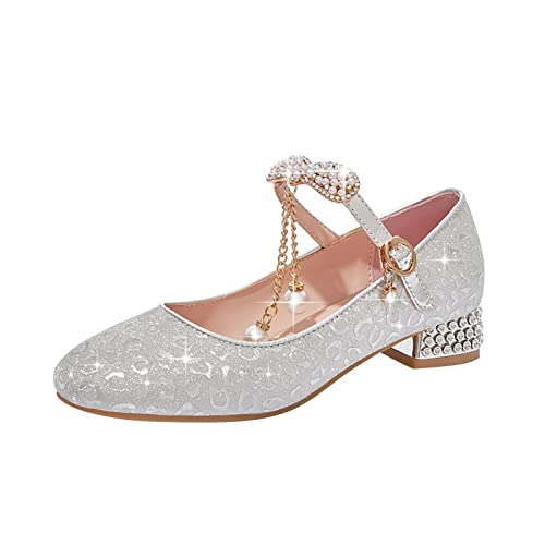 Wee Squeak Stiefel Gold Pailletten Prinzessin Schuhe Geschlossener Zehenbereich Glitzer Schuhe Hochzeit, silber, 3.5 UK 3X-Narrow Wee Squeak Stiefel Gold Pailletten Prinzessin Schuhe Geschlossener Zehenbereich Glitzer Schuhe Hochzeit, silber, 3.5 UK 3X-Narrow von Generisch