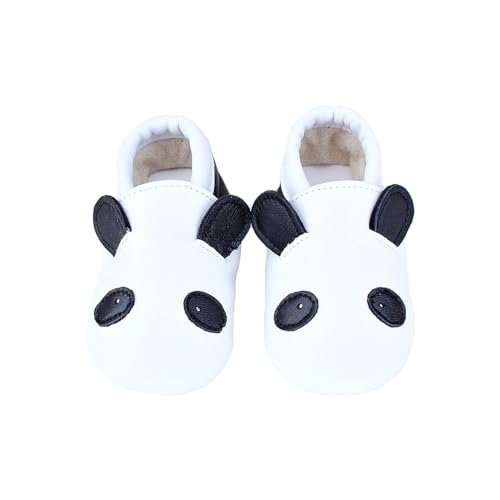 Weiche Leder Krabbelschuhe Babyschuhe Lauflernschuhe Kleinkind Lederschuhe Hausschuhe Lernlaufschuhe mit Wildledersohlen für Jungen Mädchen 0-6 Monate 6-12 Monate 12-18 Monate 18-24 Monate von Generisch