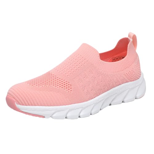 Weiche Sneaker für Damen, Slip-Ons, klassische Slip-On-Schuhe, einfache Loafer, Sneaker, leicht, anmutig, Turnschuhe, leicht, vielseitig, Wanderschuhe, atmungsaktiv, Sommer-Sneaker, rot, 37 EU Weiche Sneaker für Damen, Slip-Ons, klassische Slip-On-Schuhe, einfache Loafer, Sneaker, leicht, anmutig, Turnschuhe, leicht, vielseitig, Wanderschuhe, atmungsaktiv, Sommer-Sneaker, rot, 37 EU von Generisch