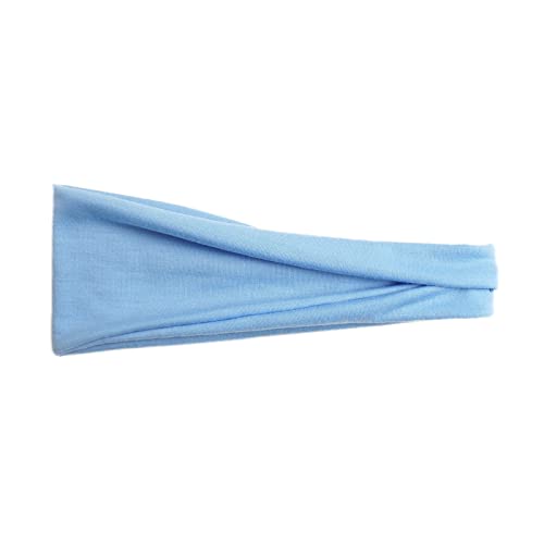 Weiches Stirnband für Unisex, Damen, Freizeit, Sport, einfarbig, Yoga, Haarband, elastisch, schweißabsorbierend, Haarband von Generisch