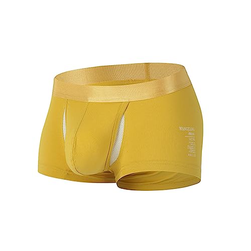 Weihnachten Boxershorts Herren - Schneemann Weich Luftig Retroshorts Transparent Mesh Physiologische Gesundheit Design Breathable Stylisch Sport-Boxershorts mit Bulge Beutel Weihnachtsmann Kostüm von Generisch