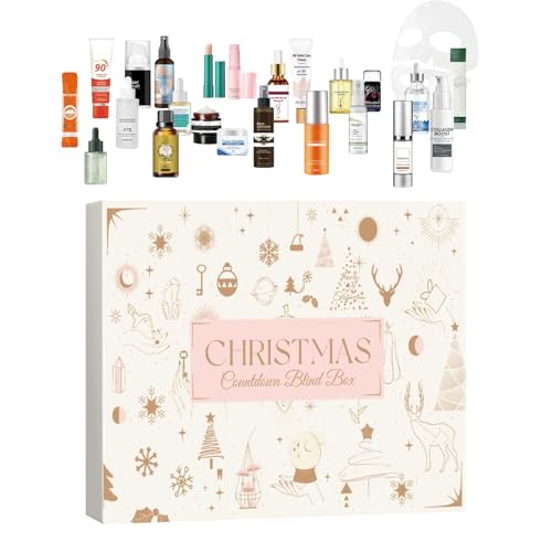 Weihnachten Countdown Kalender Make-up | Weihnachtskalender Make-up Set 24 Tage | Festliche Kosmetik Beauty Set für Zuhause Festival Frauen Event Treffen Mädchen Aktivitäten von Generisch