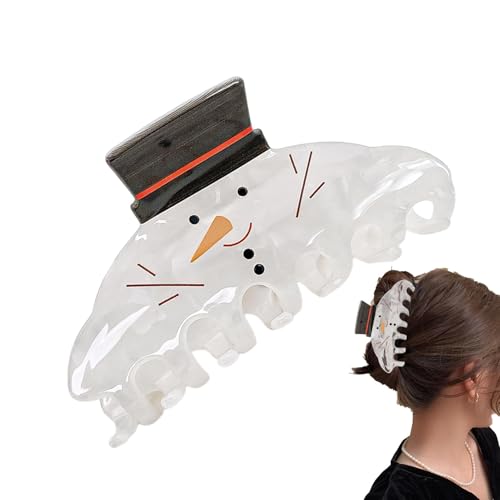 Weihnachten Haarspange Haarklammer Weihnachtskrallen - Haarklammer mit Strass für das Styling Haarklammer Dicke Haarklammer für Damen Weihnachten von Generisch