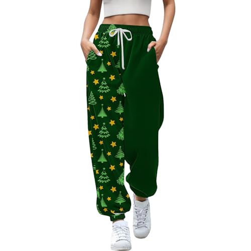 Weihnachten Jogginghose Damen Weihnachts Sporthose Casual Trainingshose Streetwear mit Taschen Herbst Winter Sport Yogahosen Laufhose Christmas Geschenk für Frauen Weihnachtsstrumpfhose Damen Weihnachten Jogginghose Damen Weihnachts Sporthose Casual Trainingshose Streetwear mit Taschen Herbst Winter Sport Yogahosen Laufhose Christmas Geschenk für Frauen Weihnachtsstrumpfhose Damen von Generisch