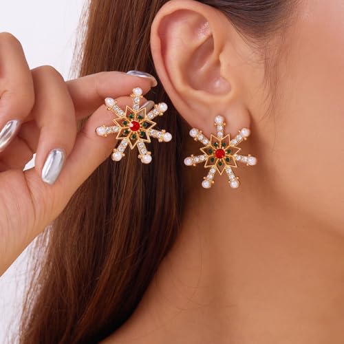 Weihnachten Ohrringe Süße hochwertige Accessoires für den Alltag, für Weihnachten, als inspirierendes Geschenk Weihnachtsmann Ohrringe (A, 3x3cm) von Generisch