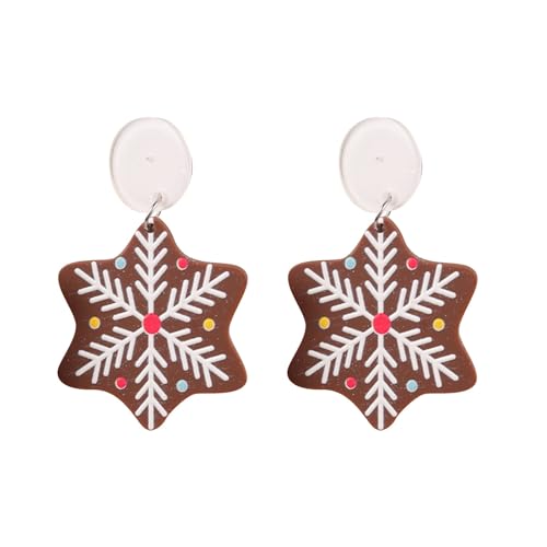 Weihnachten Ohrstecker Weihnachtsbaum Acryl Ohrstecker Ohrringe Ohrringe für Frauen Weihnachts für Frauen (B, One Size) von Generisch