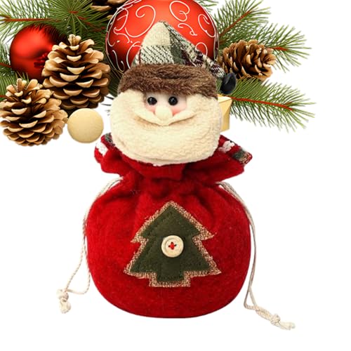 Weihnachtliche Gestrickte Beutel,Weihnachtssacke | Santa Rentier Wiederverwendbarer Verpackungsbeutel Dekoration Kinder Sussigkeiten Verpackung von Generisch