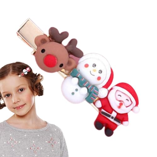 Weihnachtliche Haarspangen für Mädchen, Weihnachts-Haarnadeln für Mädchen | Niedliche Weihnachts-Haarspangen für Mädchen - Weihnachts-Haarnadeln von Generisch