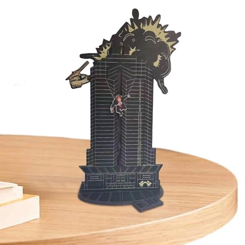 Weihnachts-Countdown-Adventskalender - Adventskalender aus Holz | With Hans Gruber Falling Off Plaza Desktop Calendar Die Hard Calendar For Tabletop von Generisch