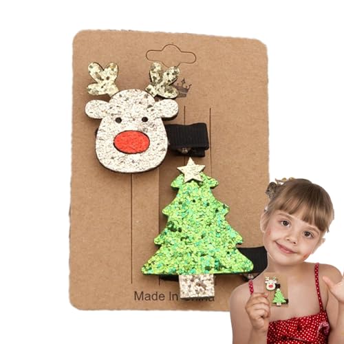 Weihnachts-Entenschnabel-Clips, Weihnachts-Haarnadeln - Weihnachten Entenschnabel Clips,Haarationswerkzeug mit einzigartiger Form für den täglichen Gebrauch, Mottopartys, Schulaktivitäten, Partys mit von Generisch
