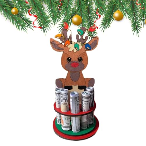 Weihnachts-Geldhalter, Ornamente, -Geldklammer, dekorativer Geldklammer-Halter, rustikale -Geldaufbewahrungsklammer für Urlaubsdekoration im Wohnzimmer, Arbeitszimmer und Schlafzimmer, von Generisch
