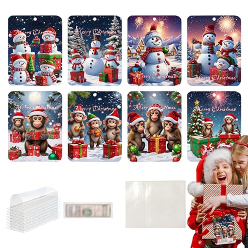 Weihnachts-Geldhalter-Ornamente,Weihnachts-Geldhalter - Klassischer Weihnachts-Geldbeutel,Lustige Weihnachts-Geldkarten für Bargeld, klassischer Geldhalter, Weihnachts-Geldklammer für Familie, Freunde von Generisch