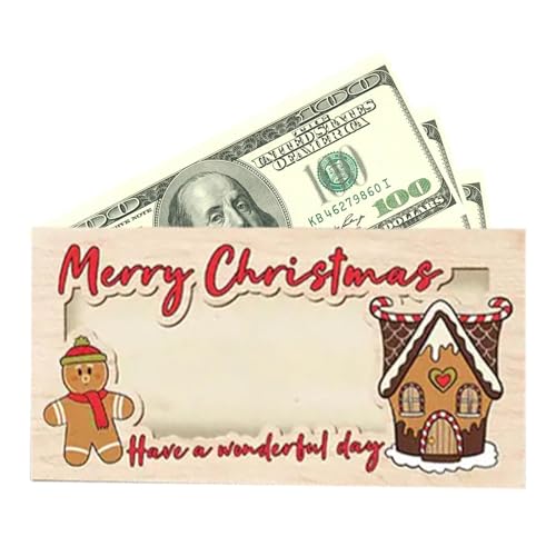 Weihnachts-Geldhalter für Bargeld, Geldhalter für Weihnachten, einzigartiger Geldhalter aus , 17,8 x 8,9 cm, lustige Weihnachts-Geldbörse für Kind, Sohn, Tochter, mehrfarbig, A3, Unisex von Generisch