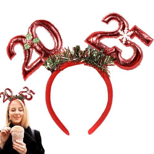 Weihnachts-Haarbänder, schöne Weihnachts-Haarbänder, Weihnachts-Haarschmuck – Cosplay-Partys, Stirnband, elastisches Weihnachts-Haarband für Damen und Mädchen von Generisch