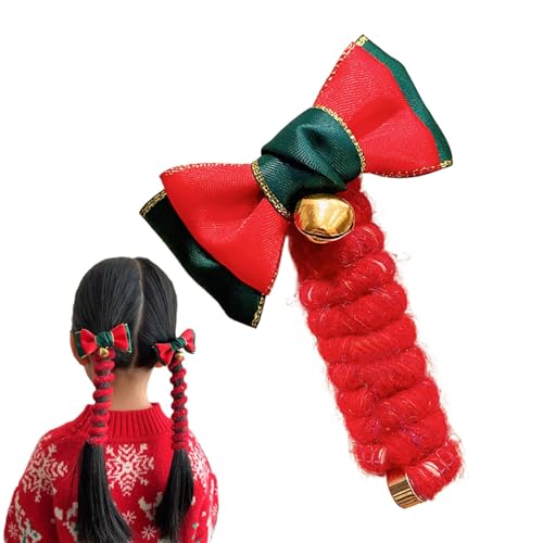Weihnachts-Haarbänder,Weihnachts-Haarschmuck - Weihnachts-Scrunchies-Cartoon-elastische Spiral-Haarspange | Holiday No Damage Spiral-Haargummis, elastische Pferdeschwanzhalter für Mädchen von Generisch