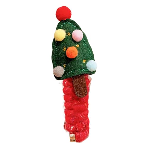 Weihnachts-Haarband, Weihnachts-Haarspange, Haargummis, keine Beschädigung, elastische Pferdeschwanz-Halter für Mädchen von Generisch