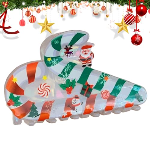 Weihnachts Haarklammern | Damen Acryl Weihnachts Haarspange,Niedliche Mode Barrettes Accessoires Für Halloween Herbst Damen Festliche jungfer Urlaub Teen Hochzeitsfeier von Generisch