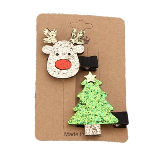 Weihnachts-Haarnadel-Set, Weihnachts-Entenschnabel-Clips | Süßes Weihnachts-Haarspangen-Set,Haardekorationswerkzeug in leuchtenden Farben für Schulaktivitäten, Partys mit Freunden, Festivalveranstaltu von Generisch