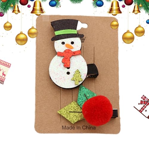 Weihnachts-Haarnadeln,Weihnachts-Haarnadeln Für Frauen,Niedliches Weihnachts-Entenschnabel-Clip-Set - Stabiler Haarschmuck Für -Festivalveranstaltungen, Alltagskleidung, Mottopartys, Schulaktivitäten, von Generisch