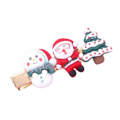 Weihnachts-Haarnadeln für Mädchen, Weihnachts-Haarspange, Weihnachtsmann,Süße Haarnadeln für Weihnachten, Festlich | Festliche Haar-Styling-Nadeln, süße festliche Haarnadeln, Strumpffüller für Kinder von Generisch